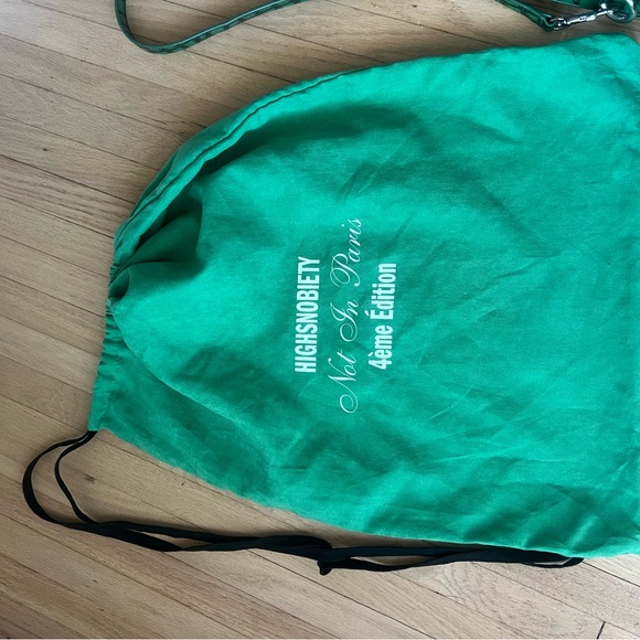 Small LUAR green croc embbossed ANA BAG - Picture 7 of 9